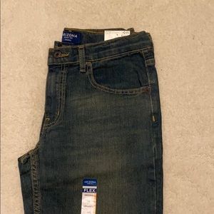 New Arizona Boy Flex Jeans sz 14 adjustable waist